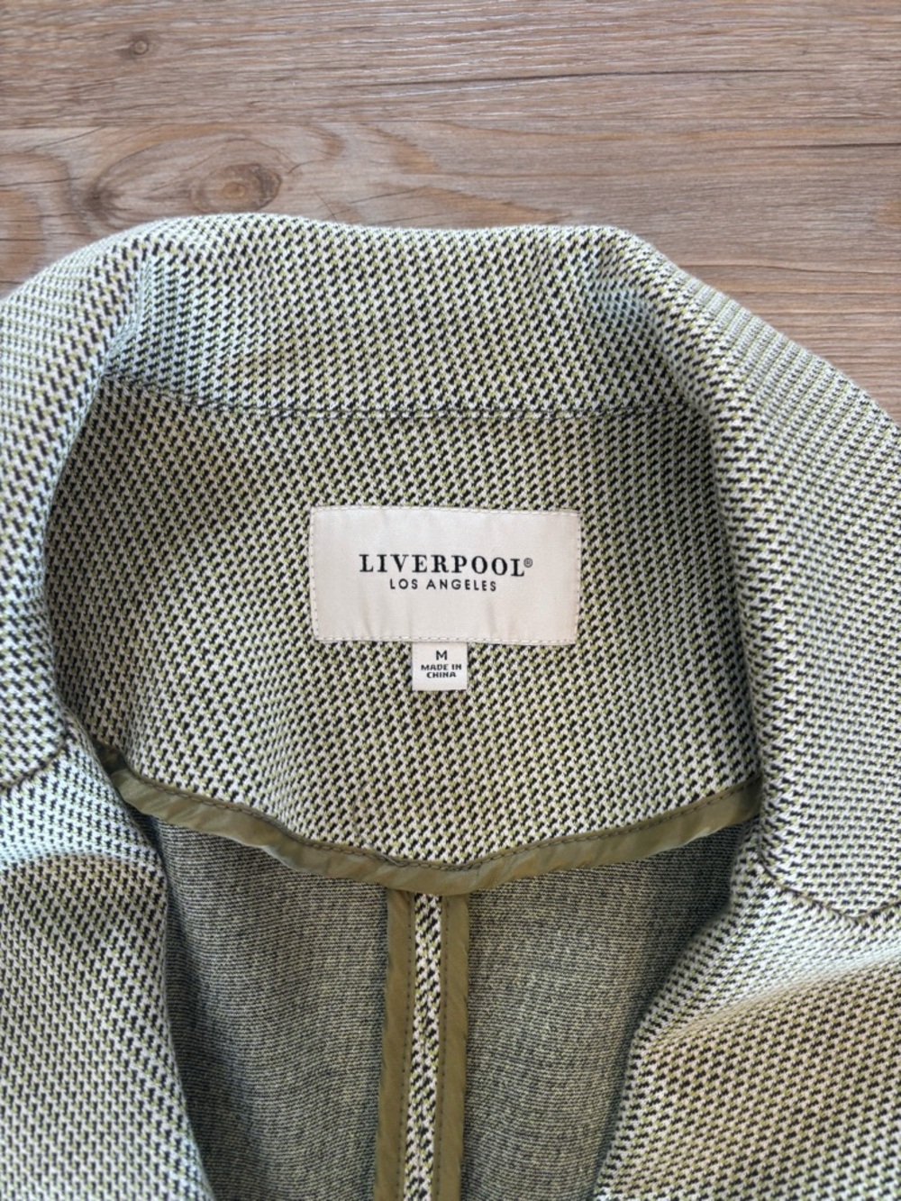 Liverpool Sage Green Cropped Double-Breasted Jacket & Wide Leg Pants Set - Picture 2 of 6